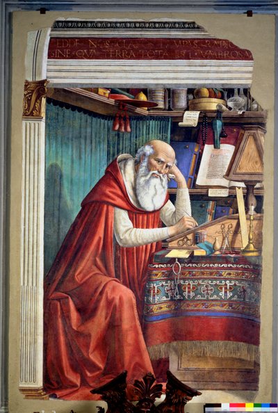 San Girolamo nel suo studio, 1480 da Domenico Ghirlandaio